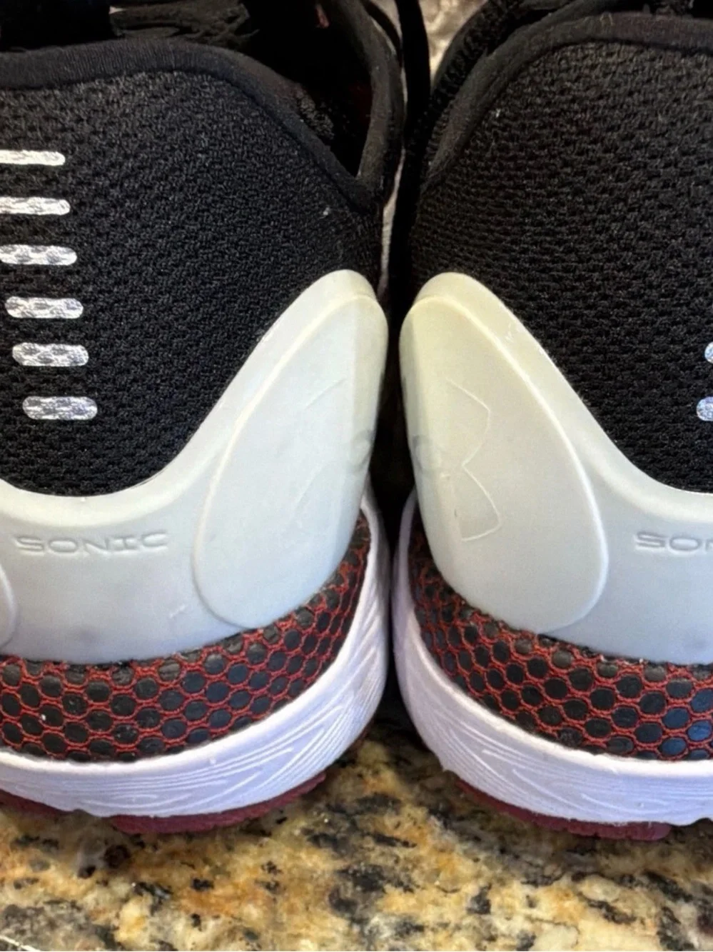 Under Armour South Carolina Gamecocks Sonic Running Shoes Black/White/Garnet